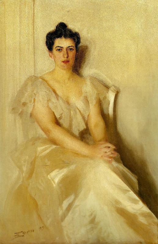 Anders Zorn mrs frances cleveland Germany oil painting art